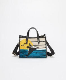 TOPKAPI 【TREASURE TOPKAPI】ニットジャガード  2way ミニ トートバッグ