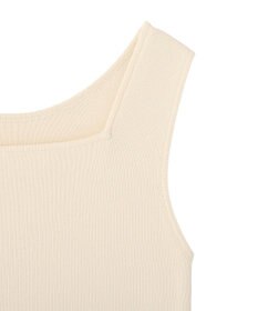 YECCA VECCA 2wayスクエアノースリーブニット