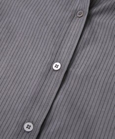 Green Parks シルキータッチストライプシャツ