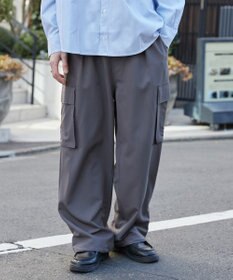 WEGO 【ウエストゴム/MLサイズ展開】イージーワイドカーゴスラックス