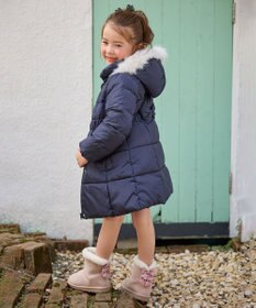 ANY KIDS 【洗濯機OK】中綿Aラインロングコート