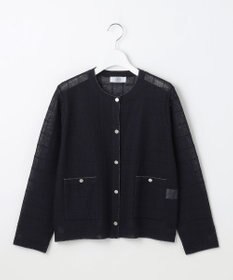 J.PRESS LADIES 【洗える】WINDY JACKET ニット ジャケット