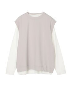 CRAFT STANDARD BOUTIQUE 梨地カットベスト＋Ｌ／Ｓ　ＴＥＥーＳＥＴ