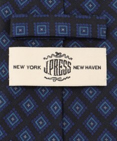 J.PRESS MEN オーバーダイ小紋ハンドプリント ネクタイ