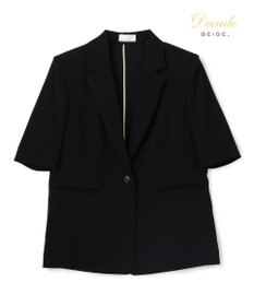 BEIGE， 【セットアップ対応】CINDY / ハーフスリーブジャケット Black