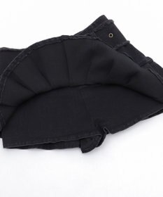 WEGO フリンジベルトプリーツデニムスカパン