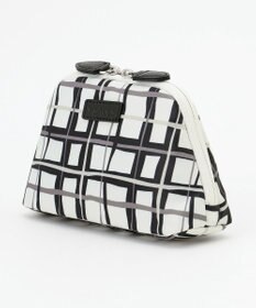 Y'SACCS 総柄プリントハーフムーンポーチ