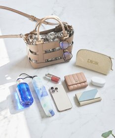 style code 【MERCURYDUO/マーキュリーデュオ】軽量メッシュ　花柄巾着付ミニトートバッグ