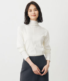 J.PRESS LADIES タートルジャージー カットソー オフ系