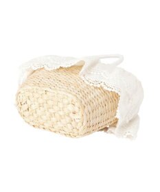 Maison de FLEUR 【2Way】レースフリルメイズ2Wayカゴバッグ