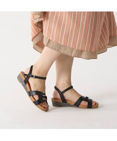 ing <ing>ローヒールウエッジサンダル