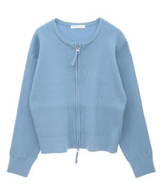 Green Parks ＺＩＰ付きニットカーディガン