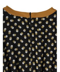 Green Parks armonia．ドットプリントパイピングワンピース