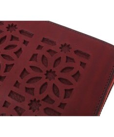 genten カットワーク ラウンド長財布