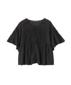 YECCA VECCA 刺繍レースブラウス