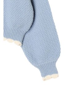 earth music&ecology フリルカラーカーディガン