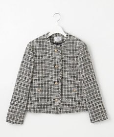 J.PRESS LADIES ファニーツイード ノーカラー ジャケット