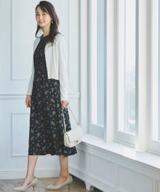 ANY SIS L 【洗える】レースネックショートレングス カーディガン