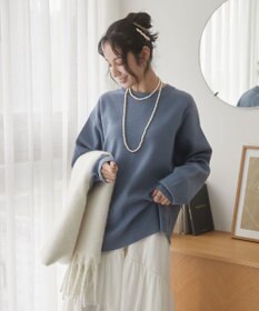 WEGO 【ユニセックス着用ITEM/MLサイズ展開】ミラノリブクルーネックプルオーバー