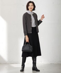 J.PRESS LADIES L タートルジャージー ボーダー カットソー