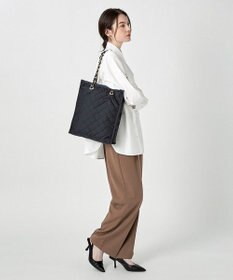 LeSportsac CHAIN N/S TOTE/ディープシーブルーキルト