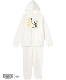 une nana cool MADE WITH PEANUTS 【綿100％】裏毛フーディーパジャマ