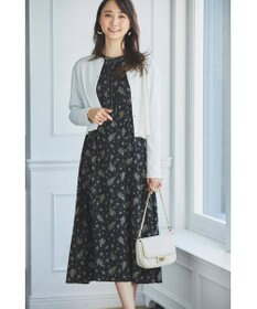 ANY SIS 【洗える】レースネックショートレングス カーディガン