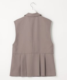 Feroux 【洗える】バックペプラム ジレ