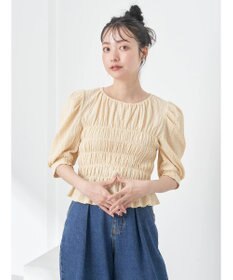 earth music&ecology ポコポコシャーリングトップス