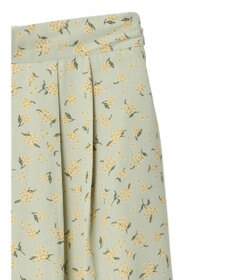 earth music&ecology キンモクセイ柄フレアスカート