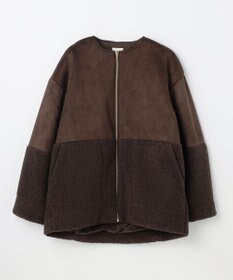 ANY L スエードボアコンビブルゾン