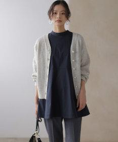 組曲 S 【前後着用可】コンパクトシャーティング チュニックブラウス