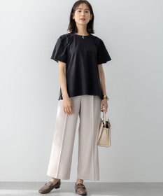 組曲 【WEB限定】ジョーゼットジャージーワイド パンツ