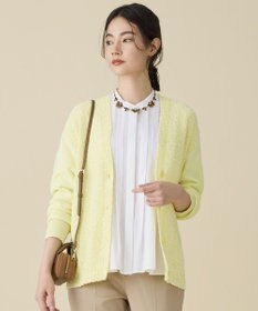 自由区 S ブークレミックスツイードニット カーディガン