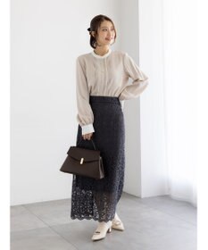 Te chichi パール釦フロントタックブラウス