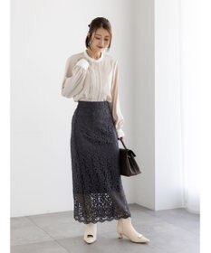 Te chichi パール釦フロントタックブラウス