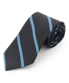 J.PRESS MEN ハンドプリントポプリンレジメンタル ネクタイ