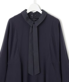 23区 【VERYコラボ】トリアセダブルジョーゼット つけ襟 ボウタイワンピース