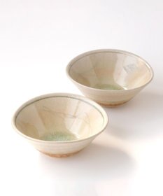 たち吉 【たち吉】灰釉草文 組鉢〈2個〉 美濃焼