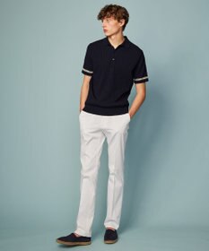 JOSEPH ABBOUD 【清涼感/ストレッチ/洗える】クールスキン ニット ポロ