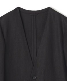 JOSEPH HOMME ペアースキンリネン　ノーカラージャケット