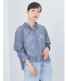 earth music&ecology レースショートシャツ