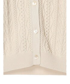 AMERICAN HOLIC 衿付きケーブルニットカーディガン