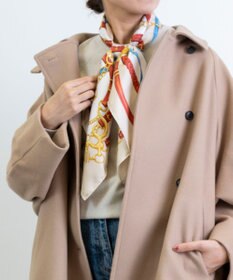 Marca 【Marcaオリジナル】ビット・ベルト 大判 シルクツイル スカーフ