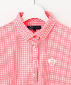 23区GOLF 【WOMEN】【吸水速乾】グラフ柄 長袖シャツ