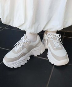 WEGO 配色厚底スニーカー