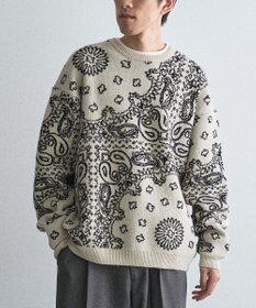 CRAFT STANDARD BOUTIQUE ペイズリー柄ニットプルオーバー