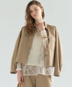 23区 L 【先行予約】ストレッチギャバ チノ ショート シャツジャケット