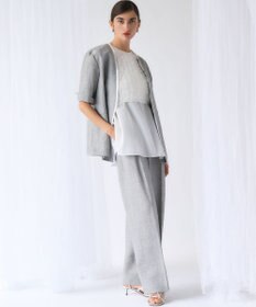 23区 【GOLD LABEL】コットンオーガンジー ジレコンビ ブラウス