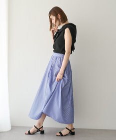 YECCA VECCA タックフレアスカート